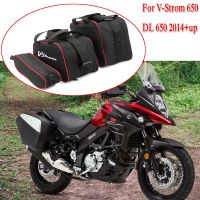 ทีมกระเป๋าเดินทางรถจักรยานยนต์สำหรับ SUZUKI V-STROM DL650 DL สีดำ650 Trunk Dalaman Tas S Vstrom 650 2014-2020 2019 V-Strom 650 Dalaman Tas