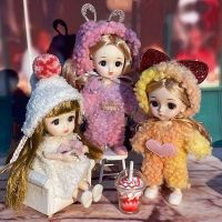 (Popular toys)  New16cm ตุ๊กตา BJd 13ที่สามารถเคลื่อนย้ายร่วมสาวเด็ก3D ตาโต1/12แฟชั่นที่สวยงามของเล่น DIY กับเสื้อผ้าแต่งตัวของขวัญ