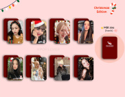 SET 8 CARD BO GÓC BLACKPINK GIÁNG SINH