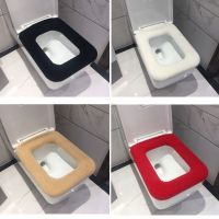 [COD] Toilet seat wholesale cushion large toilet ring UOV square thickened warm black and white gray