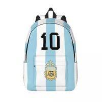 Messied 10 Argentina Soccer Backpack Men Women Casual High School Business Daypack Argentina Lionel Football Laptop Canvas Bags