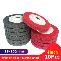 10PCS 9P hardness 100mm Nylon Fiber Polishing Wheel Grinding Disc Angle Grinder Nylon round sanding disc