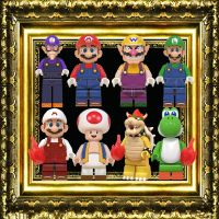 เกมการ์ตูน Koopa ชุดเจ้าหญิงพีช Yoshi ของขวัญวันเกิดของเล่นเพื่อพัฒนาการสำหรับเด็ก DIY บล็อกตัวต่ออิฐรูปปั้นขนาดเล็กภาพยนตร์