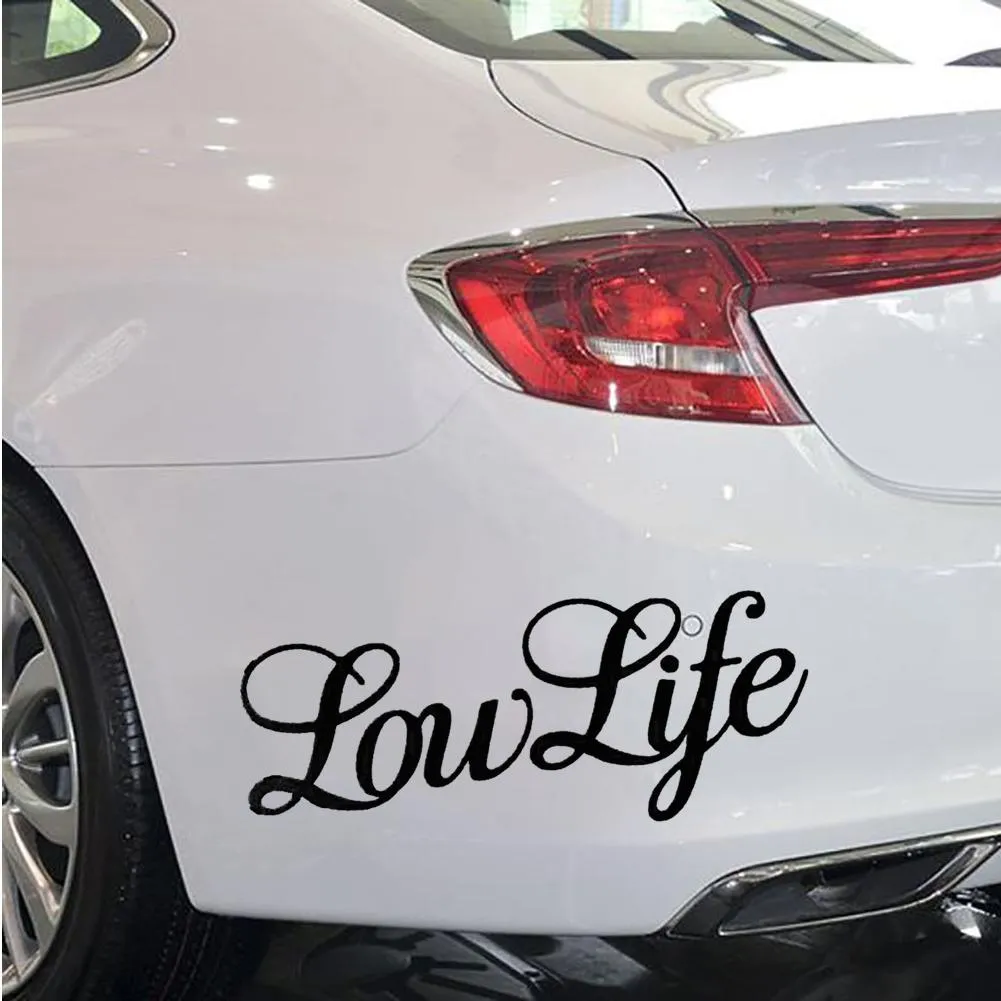 2pcs Low Life Letters Car Vehicle Body Window Laptop Wall Decals Sticker Decor Lazada Ph