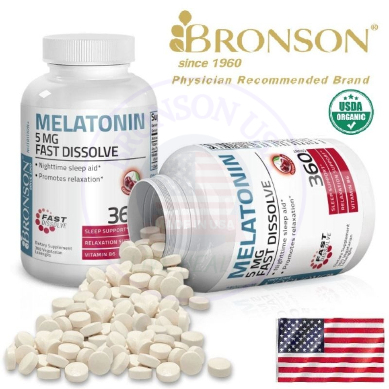 Organic Melatonin Fast Dissolve 5mg - 360 viên Mỹ - Giúp ngủ ngon