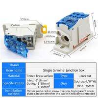 Special Offers UKK 125A One In Multiple-Out Distribution Box Din Rail Terminal Blocks Universal Wire Connector Jtion Box Waterproof