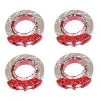 【hot】✙▧  DGLiLO 4Pcs Metal Brake Caliper Disc for 1/28 Touring Car Wltoys K969 K989 MINI-Q MINI-Z MINI-D Upgrade Parts