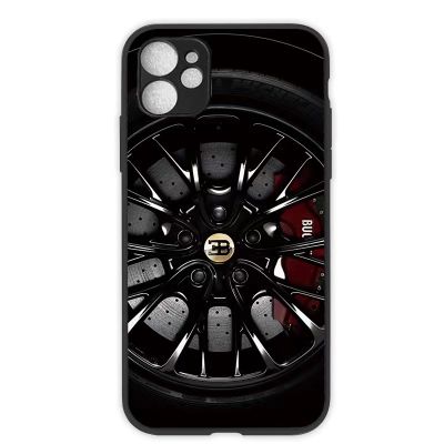 Bugatti เคสสำหรับไอโฟนโทรศัพท์กันกระแทก14 /Pro/plus/pro Max/ 13/12/11กระจกป้องกัน