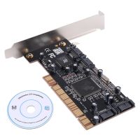 4-Port RAID Controller Card PCI Expand Card 2.0 SATA II with Sil3114 Chip PCI Sata Internal Ports Raid Controller Card Spare Parts