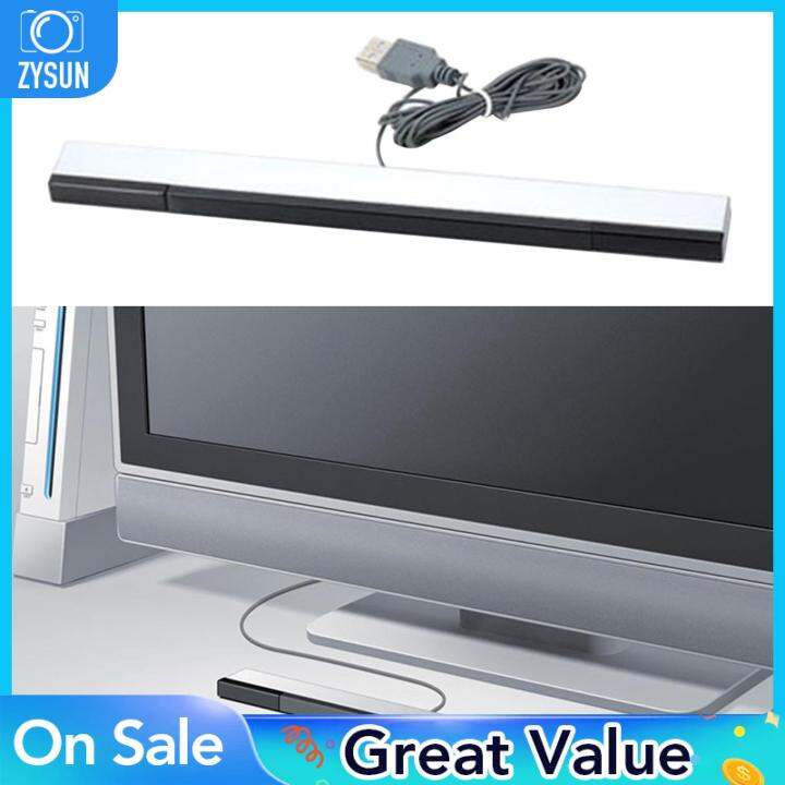 ZYSUN Wii Motion Sensor Bar with Stable Stand Game Sensor Strip for Wii