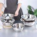 Sét 5 món, 1 rổ rửa rau, hoa quả và 4 bát bằng inox cao cấp, có các kích thước khác nhau,chậu còn có thể sử dụng như nồi