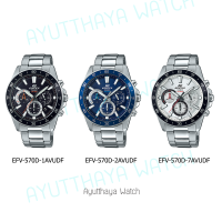 [ของแท้] Casio Edifice นาฬิกาข้อมือ รุ่น EFV-570D-1AV, EFV-570D-1AV, EFV-570D-7AV นาฬิกาผู้ชาย นาฬิกา