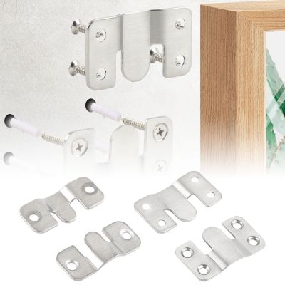 Stainless steel wall Hook picture frame keyhole hanger Z Clip Sofa bed Interlocking Flush Mount Bracket furniture connector