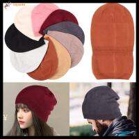 HUJAKON Unisex ยางยืด ฤดูหนาวที่อบอุ่น ผ้าขนสัตว์แคชเมียร์ Beanies หมวกถัก หมวกฮิปฮอป หมวก Skullies