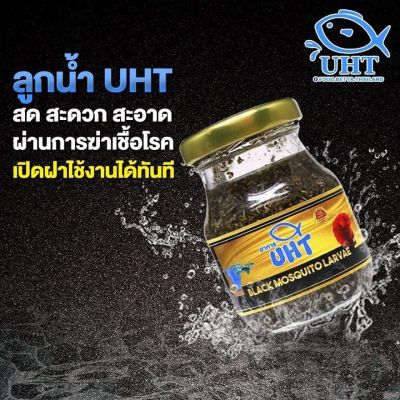 HOT** อาหารปลา ลูกน้ำ UHT แถมฟรีช้อนตัก ส่งด่วน อาหาร ปลา อาหารปลาคราฟ อาหารปลากัด อาหารปลาสวยงาม