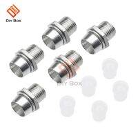 【☊HOT☊】 shibin564 5ชิ้น5มิลลิเมตรโครเมี่ยมเงินฝาโลหะที่ยึด Led แผ่นสำหรับติดตั้งยางฐานแสดงผล