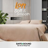 ผ้าปูที่นอน 6 ฟุต สีพื้น Loft Style นุ่มละมุน SAFE&amp;SOUND