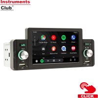 Instruments 5นิ้วเครื่องเสียงรถยนต์เครื่องเล่น MP5 BT เครื่องรับวิทยุ FM พร้อม Carplay Android รองรับอัตโนมัติแฮนด์ฟรีชาร์จ Usb/ เล่นโทรศัพท์ลิงค์ย้อนกลับช่วยควบคุมพวงมาลัย