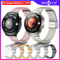 สายโลหะ สําหรับ huawei Watch 4 ร์ทวอทช์ สายรัดสแตนเลสของ สำหรับ huawei Watch 4 Pro สาย สร้อยข้อมือสายรัดข้