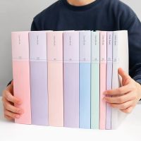 New A4 Information Folder Book 40/60/80/100 Pages Transparent Student Music Packet Paper Collection File Book Desk Organizer