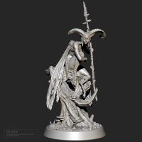 75mm Resin model kits figure beauty colorless and self-assembled TD-4019