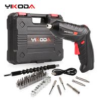 YIKODA 3.6V Mini Electric Screwdriver Set Usb Rechargeable Lithium Battery Cordless Drill DIY Multifunctional Household Tools