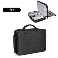 2021Digital Accessories Storage Bag Double-layer Large Organizers Multifunctional Waterproof Nylon Handbag Data Line Storage XA779ZC