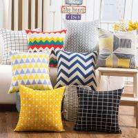 BZ115 Luxury Cushion Cover Pillow Case Home Textiles supplies Lumbar Pillow Lattice stripes decorative throw pillows chair seat