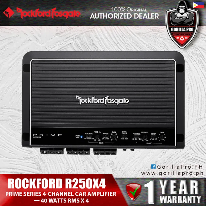 Rockford Fosgate R250X4 | Prime Series 4-channel car amplifier — 40 ...