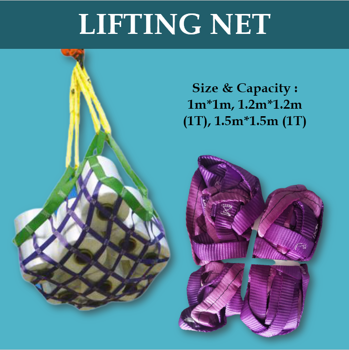 Mago Lifting Machinery III 1T Lifting Cargo Net Purple bing Cargo