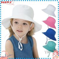 【hot sale】۩ C05 SUSHEN Toddler Kids Bucket Hat Boys Girls Beach Cap Baby Sun Hat UV Protection Wide Brim Summer Neck Ear Cover For 0-8 Years Swimming Hats with Adjustable Chin Strap