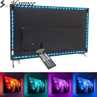 s hopee 3 m สายไฟ tv backlight 5050 led rgb พร้อมรีโมทควบคุม ir