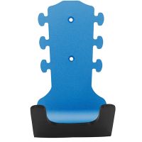 Electric Acoustic Guitar Hook Bass Ukulele Wall Hook Sleeve Hanger Hanger Blue Free Punching with Silicone Protective