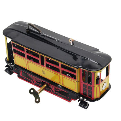 ✅【100% Ready Stock】Retro Wind Up Tram Cable Bus Clockwork Streetcar Toy Vintage Collection Kid Gift