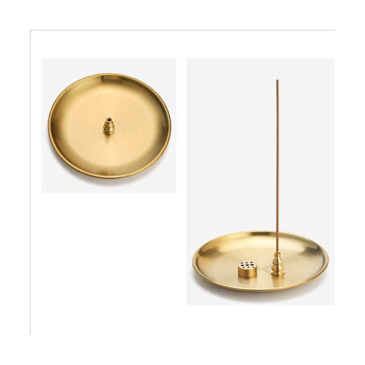 4pcs-burner-incense-holder-for-incense-sticks-coil-incense-incense-cones-brass-ash-catcher-for-meditation-yoga-room-brass-gold