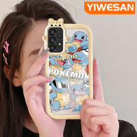 YIWESAN เคส A53ปลอกสำหรับ Samsung 5G ลายการ์ตูนน่ารักโปร่งใสกันกระแทกใหม่ซิลิโคนเคสมือถือสุดสร้างสรรค์เคสใสเลนส์กล้องถ่ายรูปสัตว์ประหลาดตัวเล็กๆ