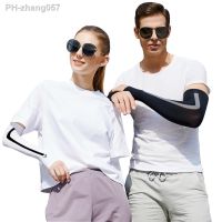 1 Pair Arm Sleeves Ice Silk Sunscreen Sleeves Long Gloves Sun UV Outdoor Sports Cycling Cuff Arm Warmer