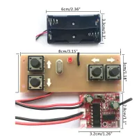 4-Channel 2.4G รีโมทคอนโทรลโมดูลรับสัญญาณชุดแผงวงจรสำหรับรถโมเดล RC