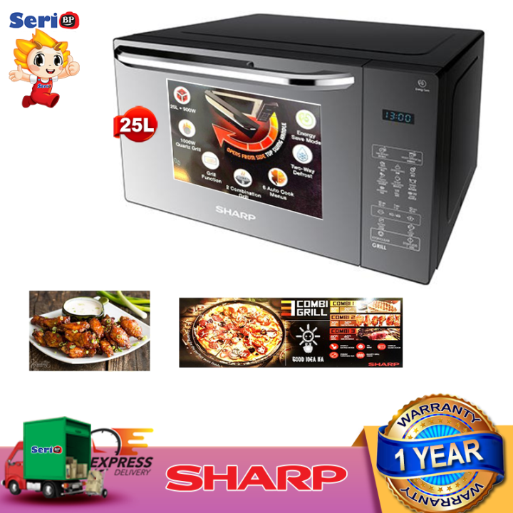 Sharp 25L Grill Type Microwave SHPR708DNK Ketuhar Gelombang Mikro
