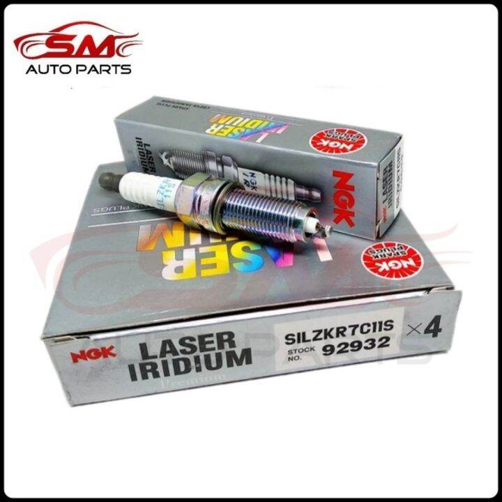 NGK Laser Iridium Spark Plug Honda Civic FB TRO / Accord T2A 2.0 / HRV ( SILZKR7C11S ) 4Pcs