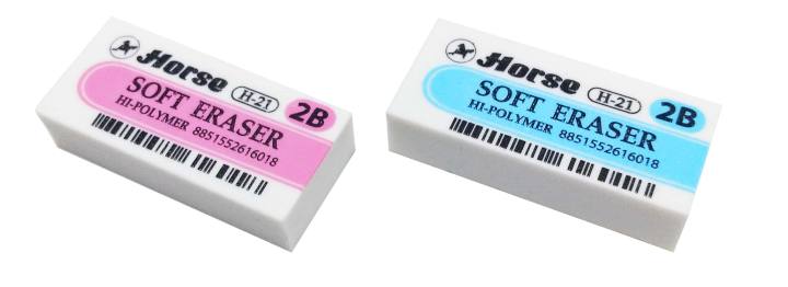 horse-ตราม้า-ยางลบดินสอ-2b-ก้อนขาว-hi-polymer-soft-eraser-h-21-จำนวน-48-ก้อน-กล่อง-จำนวน-48-ก้อน