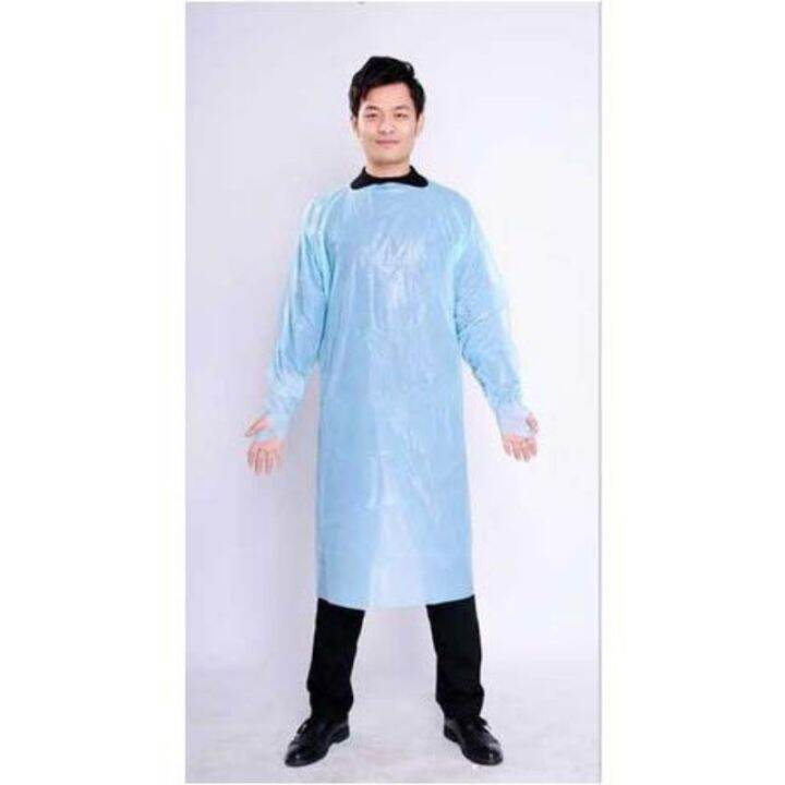 E Talk Medical Cpe Isolation Gown Plastic Apron Ppe Suit Individual