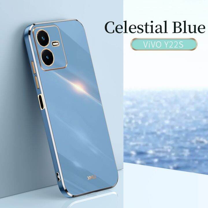 vivo-y22s-case-softcase-silikon-tpu-electroplating-กันกระแทกฝาครอบ-vivo-y22-vivoy22ปลอก