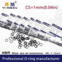 ✴ 50PCS/Lot Black NBR Sealing O-Ring CS1mm OD4/4.5/5/6/6.5/7/7.5/8/8.5/9/9.5/10x1mm O Rings Seal Rubber Gasket Ring Washer Oil