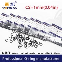 50PCS/Lot NBR O-Ring CS1mm OD4/4.5/5/6/6.5/7/7.5/8/8.5/9/9.5/10x1mm O Rings Rubber Gasket Washer