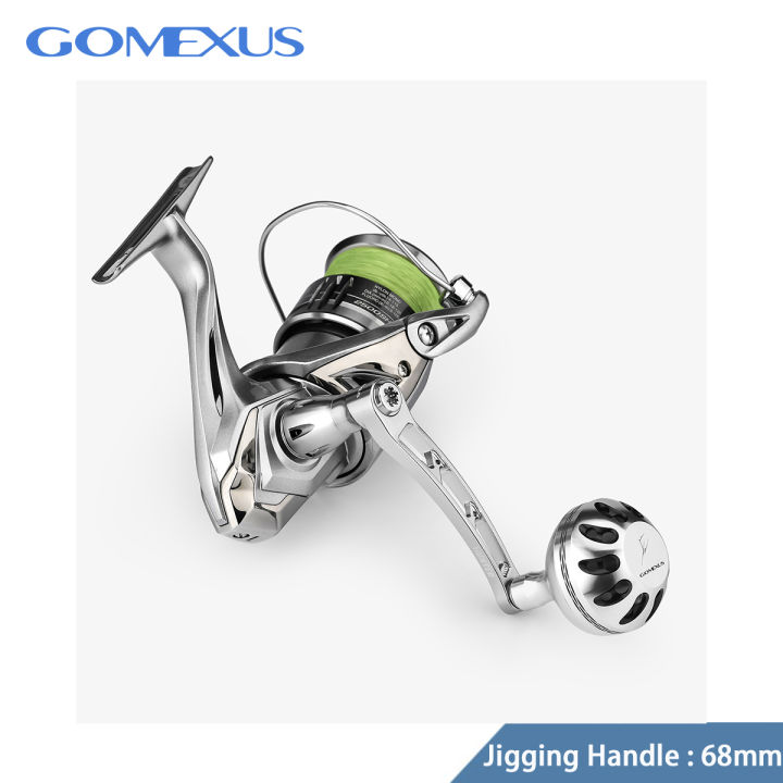 nsbk53eemmt-gomexus-hunter-ด้ามจับ68มม-สำหรับ-shimano-stella-twinpower-daiwa-bg-saltiga-certate-spinning-รอกม้วนตกปลา-lmy