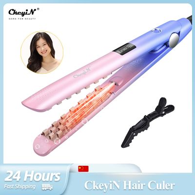 【CC】 CkeyiN 25mm Hair Curler Negative Ion Fast Heating Curling Iron Display Fluffy Wet and Dry Styling