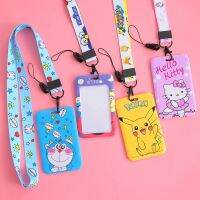 [COD] Cartoon student campus card set chest bus meal door work key chain cute lanyard