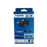 1080P HD 4K HDMI-RJ45 Extender ที่เข้ากันได้พอร์ตเครือข่าย30M HDMI-เข้ากันได้กับ RJ45ผ่าน Cat5e / 6 UTP สายตัวขยายสัญญาณ LAN