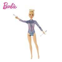 Barbie ตุ๊กตานักกายกรรมลีลาแบบดั้งเดิมตุ๊กตาตุ๊กตาผมทองแฟชั่นพร้อมตุ๊กตาชุดเลโอตาร์ดเมทัลลิกสีสันสดใสของเล่นของขวัญวันหยุดสำหรับเด็กผู้หญิงเจ้าหญิง